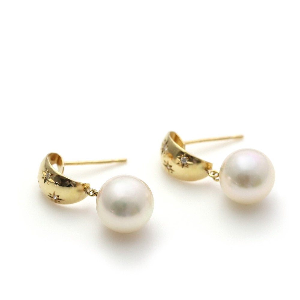 K18YG アコヤ真珠＆ダイヤモンド ピアス_03