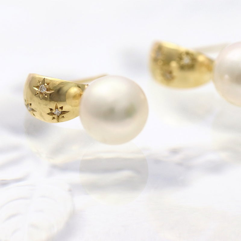 K18YG アコヤ真珠＆ダイヤモンド ピアス_04