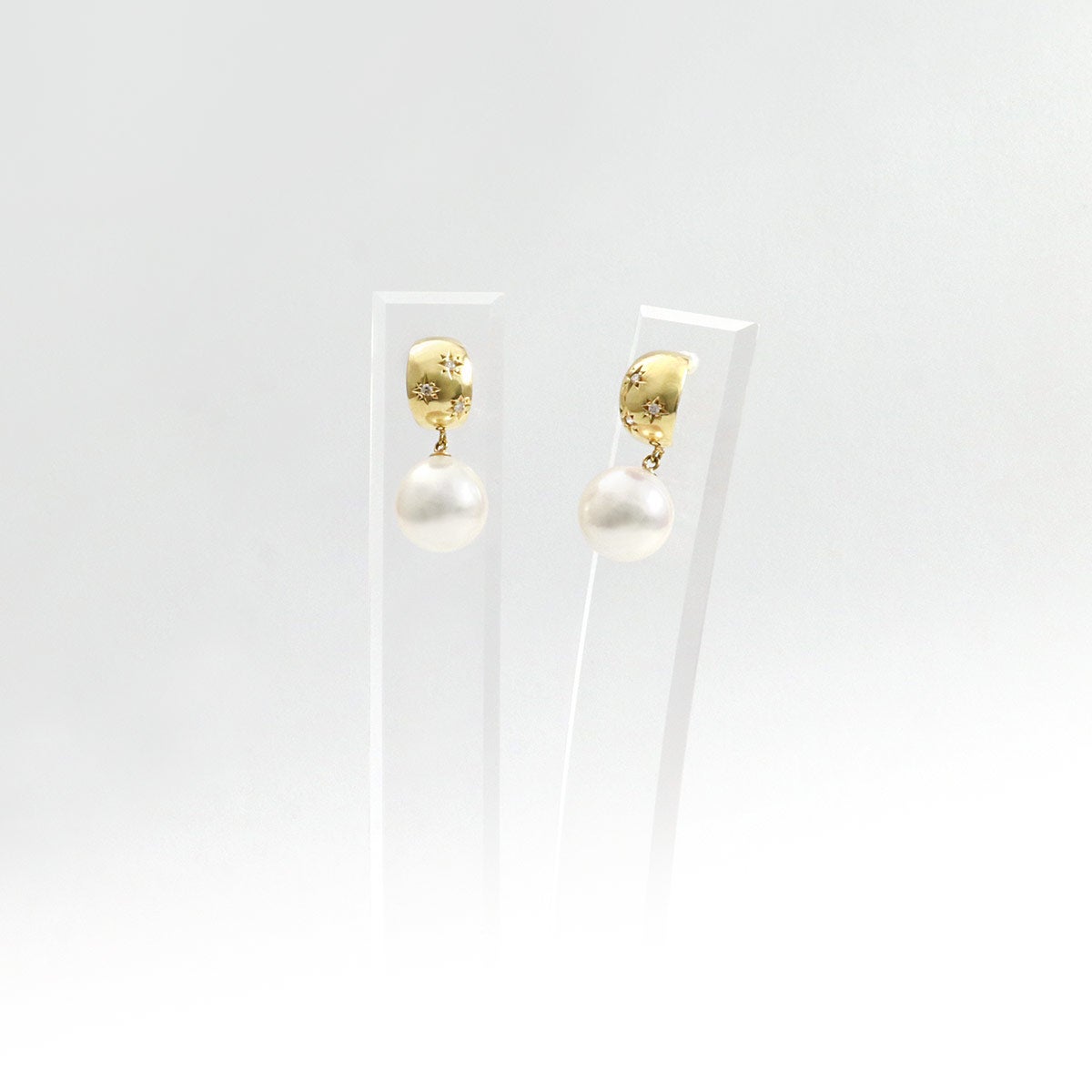 K18YG アコヤ真珠＆ダイヤモンド ピアス_10