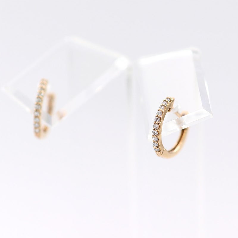 K18PG ダイヤモンド フープピアス_12