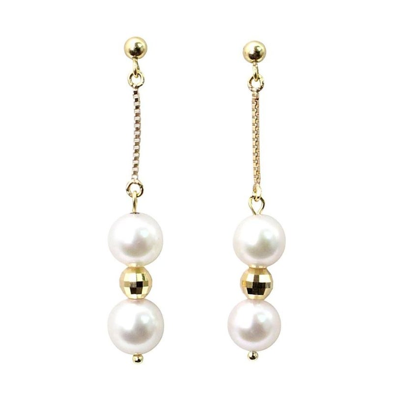 K18 アコヤ真珠 ロングピアス_21