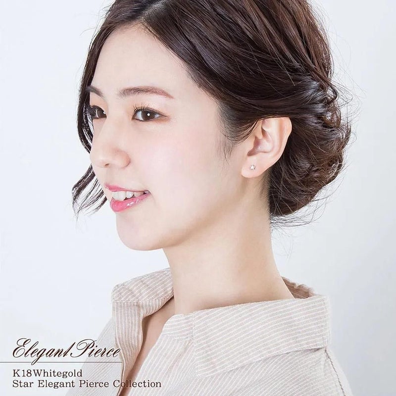 K18WG ダイヤモンド スターピアス_04