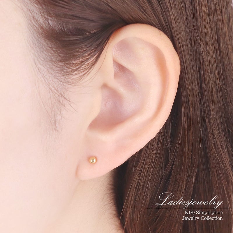 K18 丸玉モチーフ ピアス_11