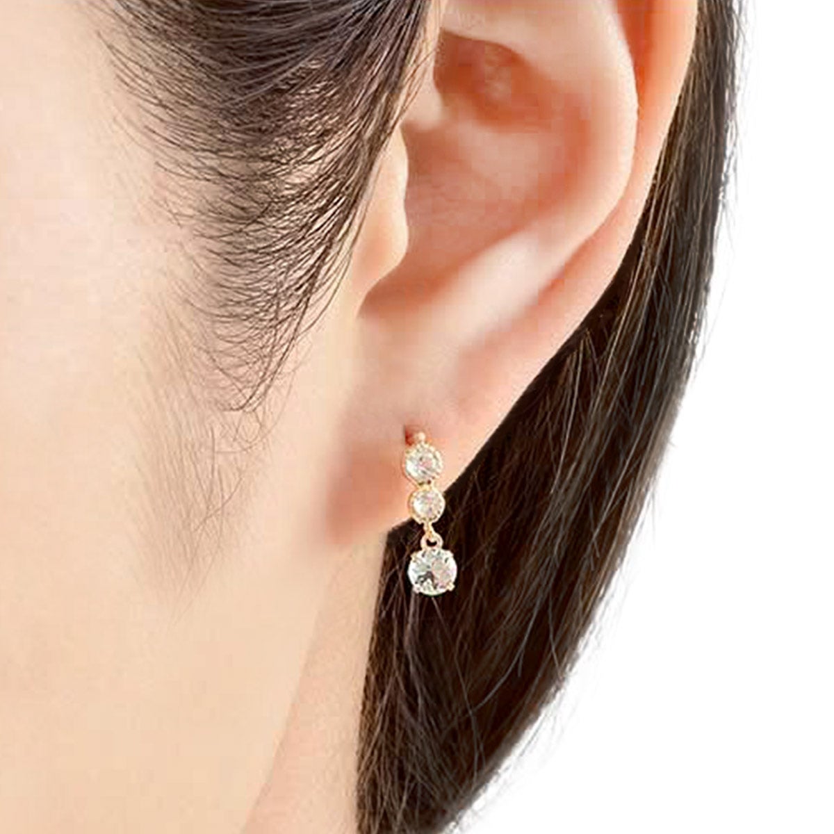 K18YG ガーネットorアクアマリンorアメジスト ピアス_05