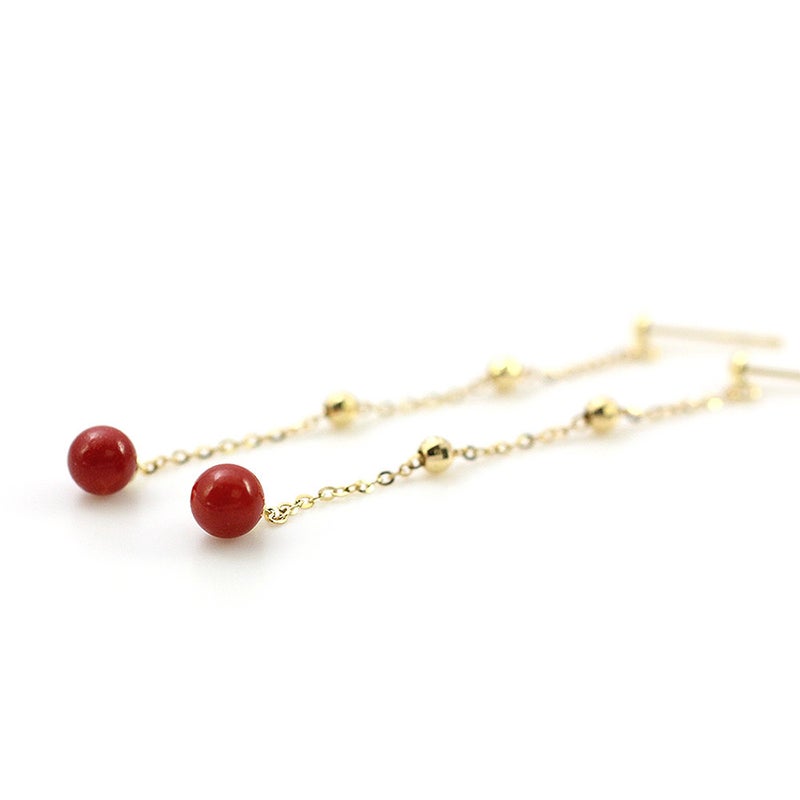 K18YG 珊瑚 ピアス_03