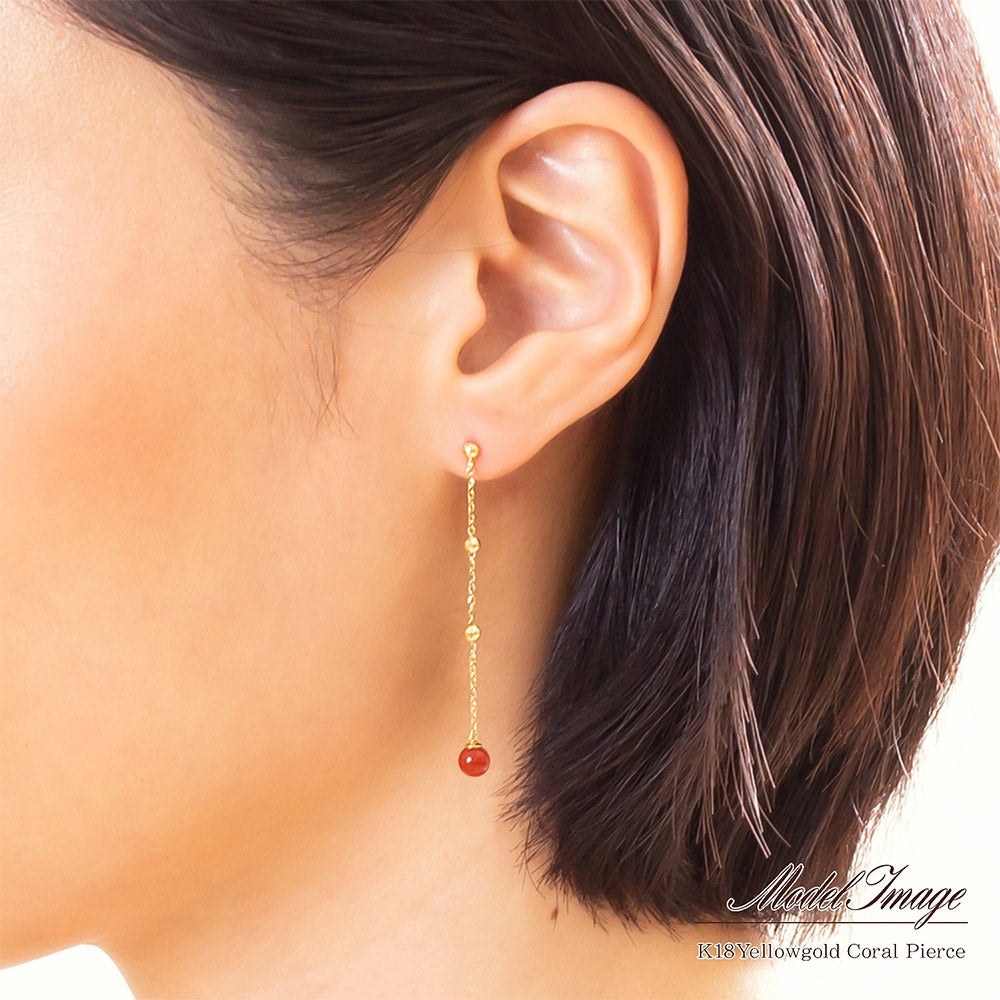 K18YG 珊瑚 ピアス_04
