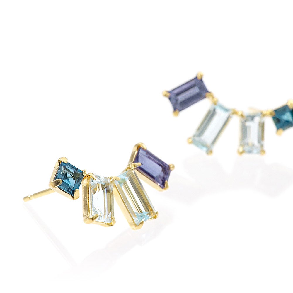 K18YG マルチストーン ピアス_12