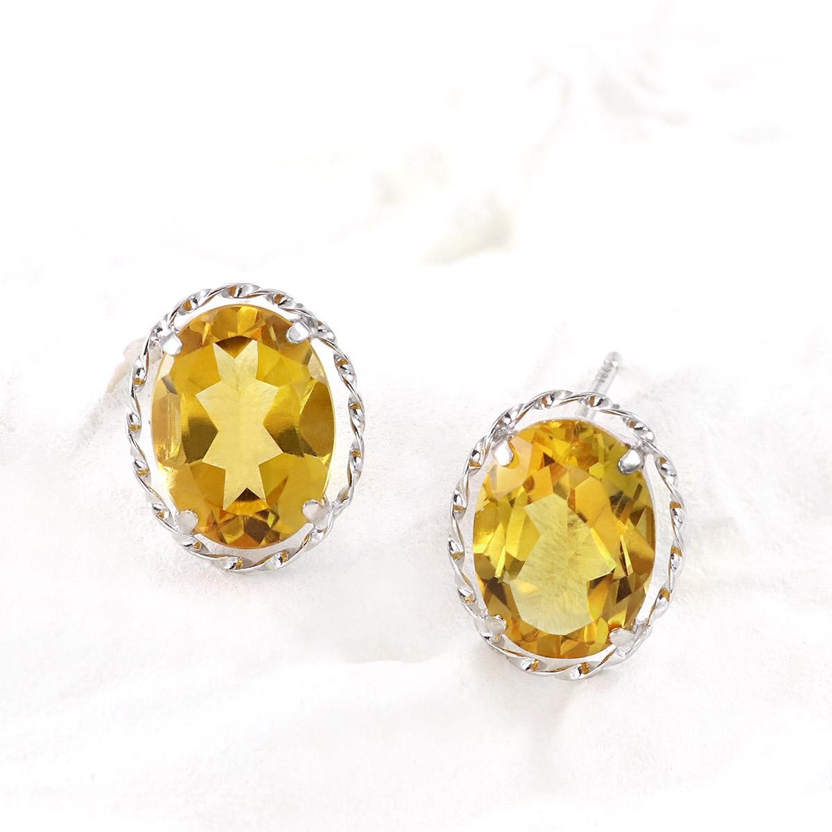 K18WG シトリン ピアス 11月誕生石_02