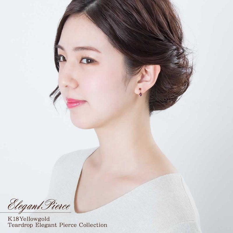 K18YG ガーネット＆ロードライトガーネット ピアス_04