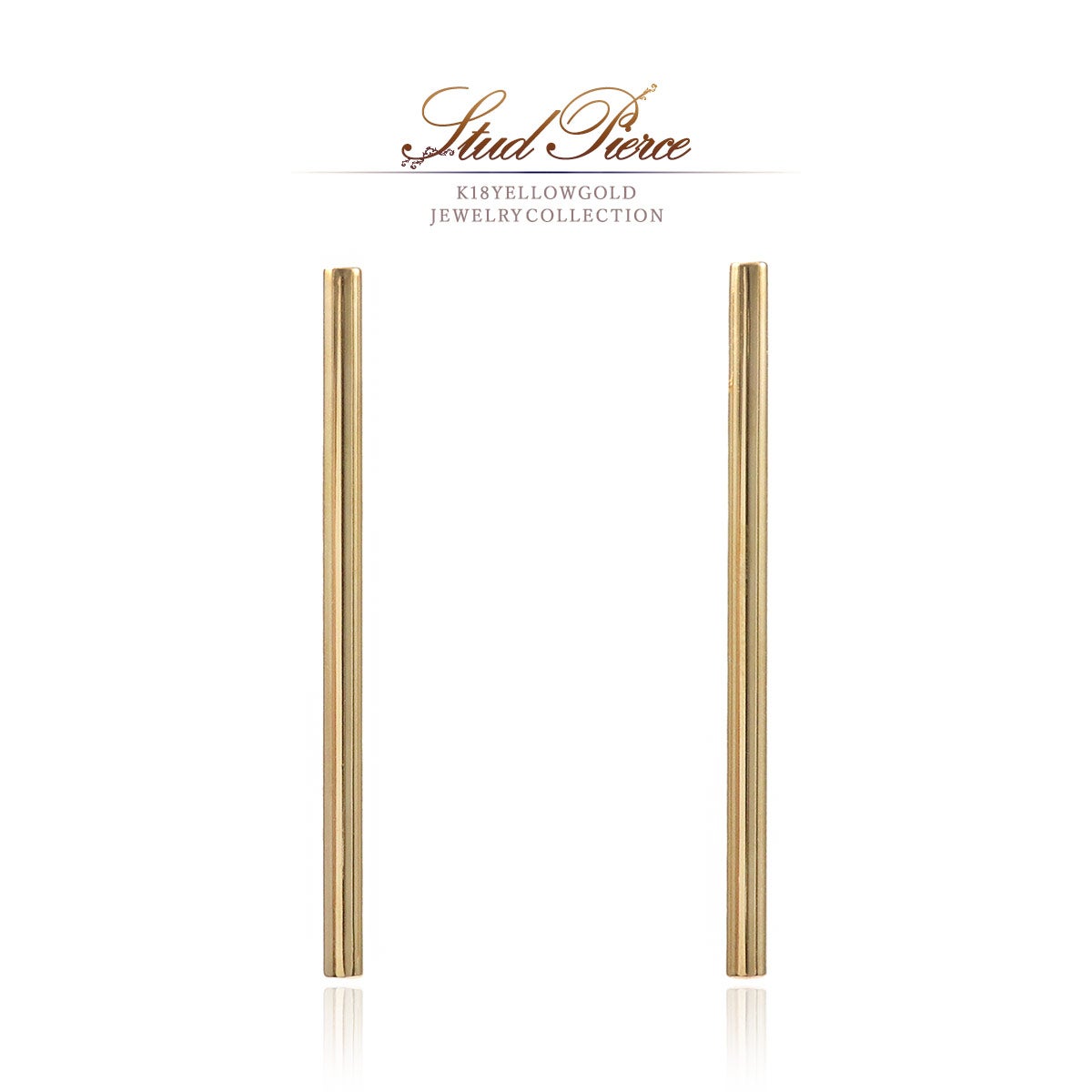 K18YG バー ピアス_01
