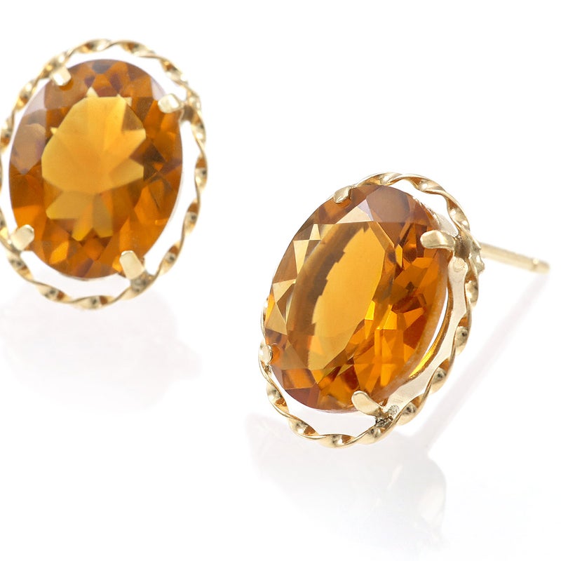 K18YG マデイラシトリン ピアス 11月誕生石_09