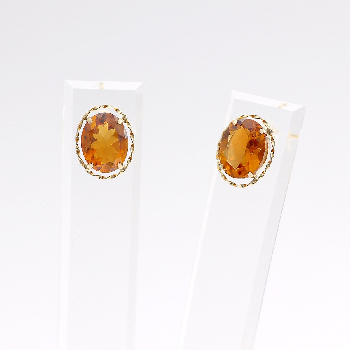 K18YG マデイラシトリン ピアス 11月誕生石_10