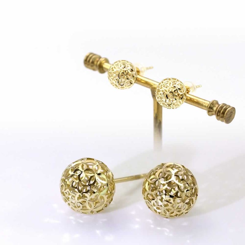 K18YG 透かし柄 ピアス_03