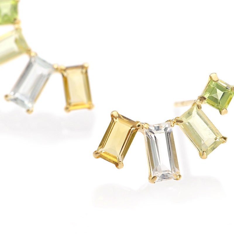 K18YG マルチストーン ピアス_09