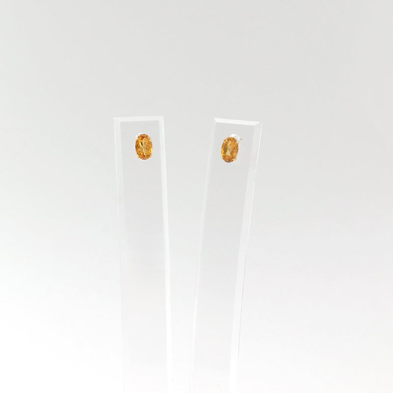 K18YG シトリンピアス  11月誕生石_09