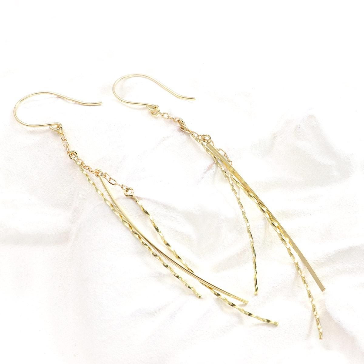 K18YG ロング フックピアス_02