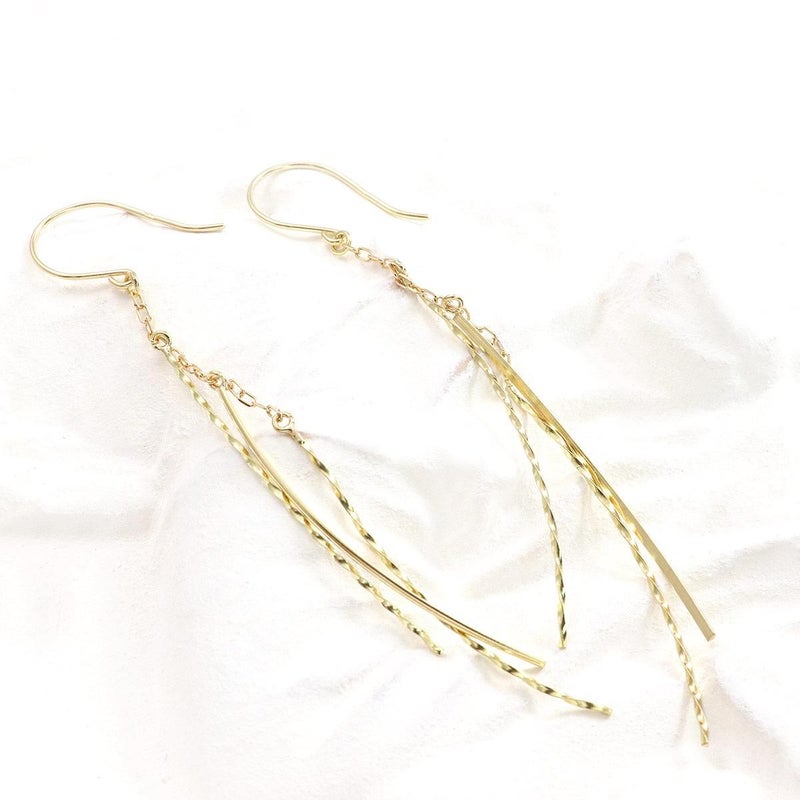 K18YG ロング フックピアス_02