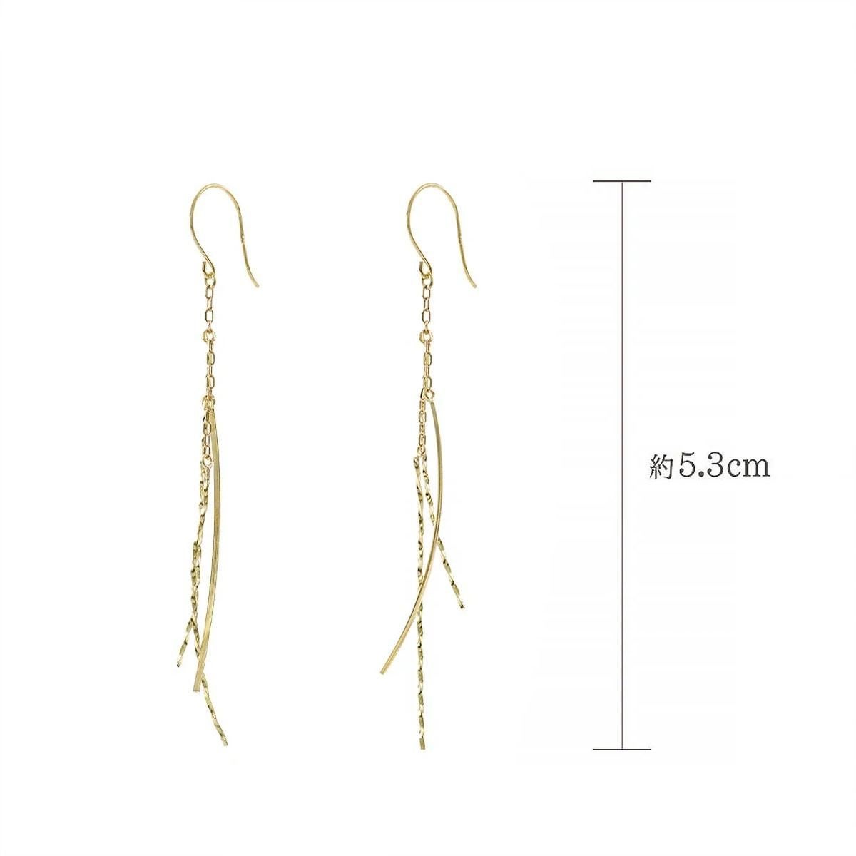 K18YG ロング フックピアス_04