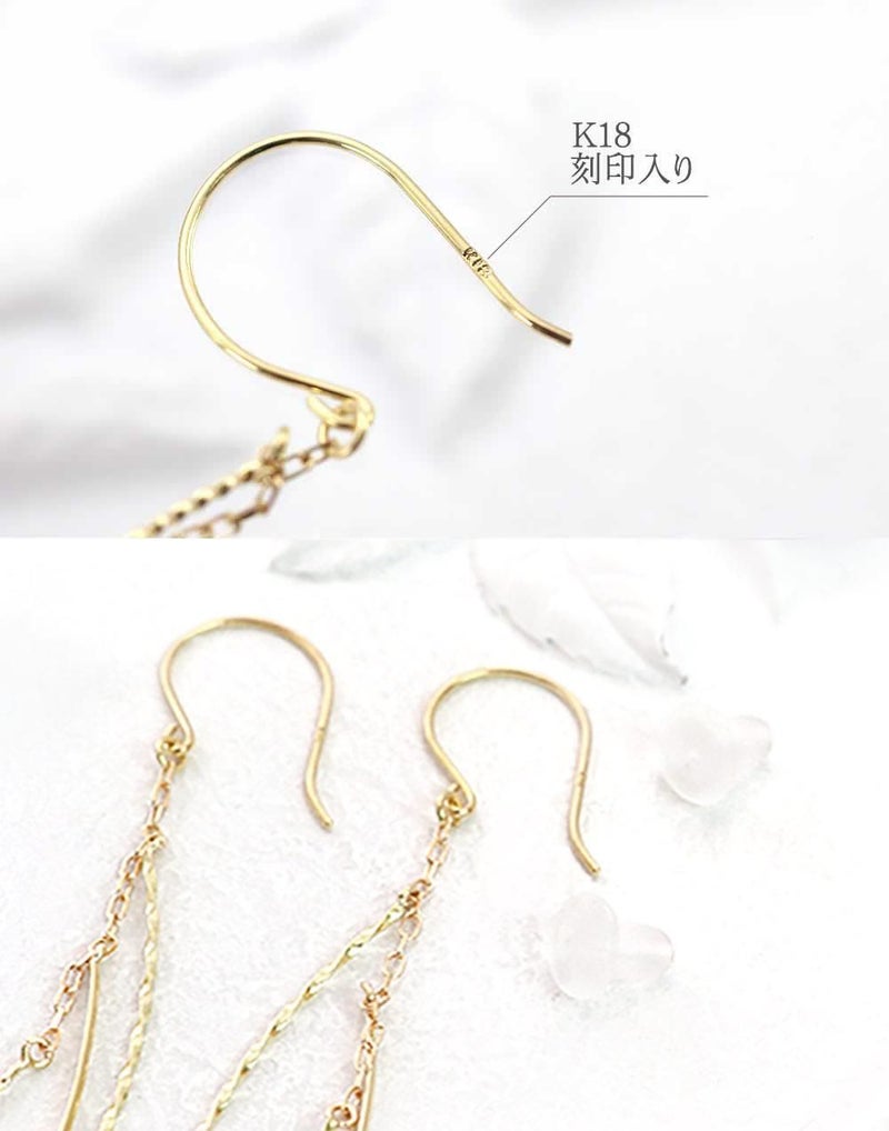 K18YG ロング フックピアス_05