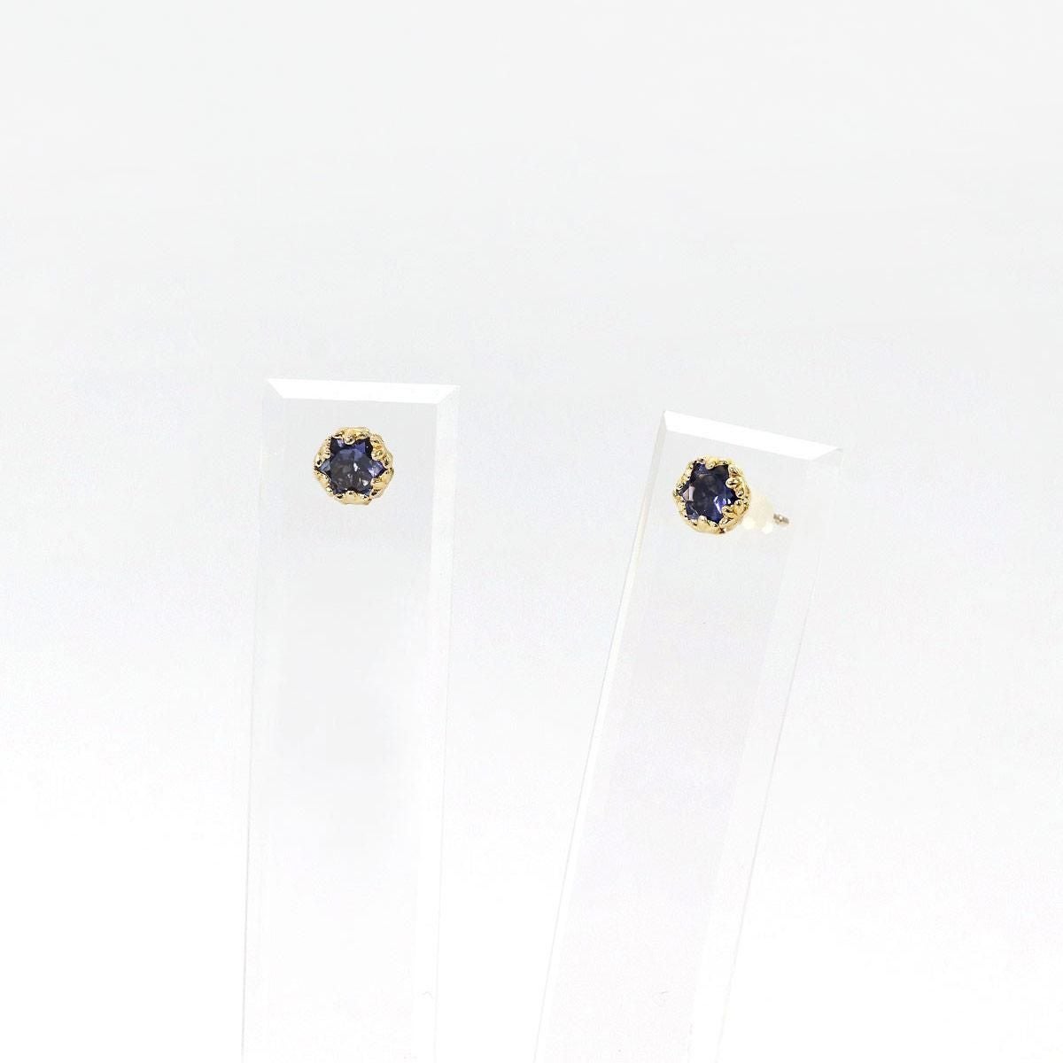 K18YG アイオライト ピアス_03