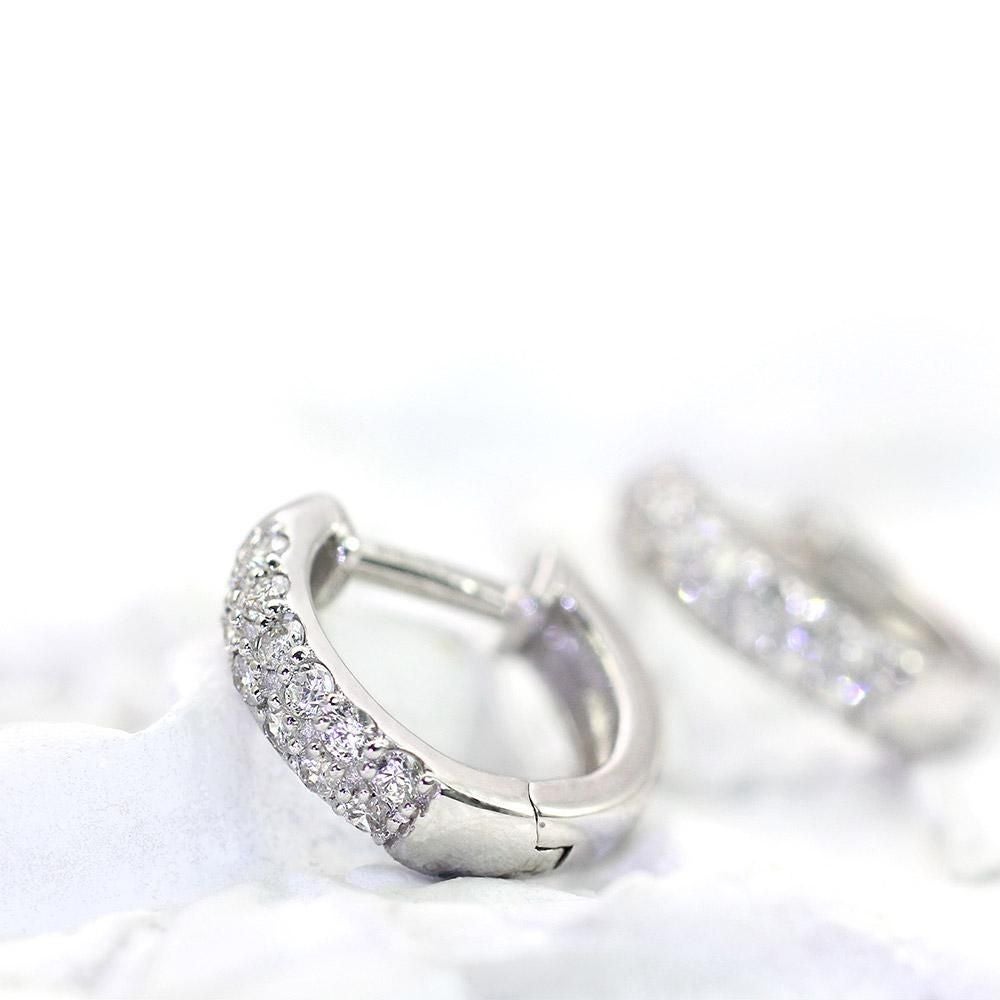 K18WG ダイヤモンド フープピアス_02