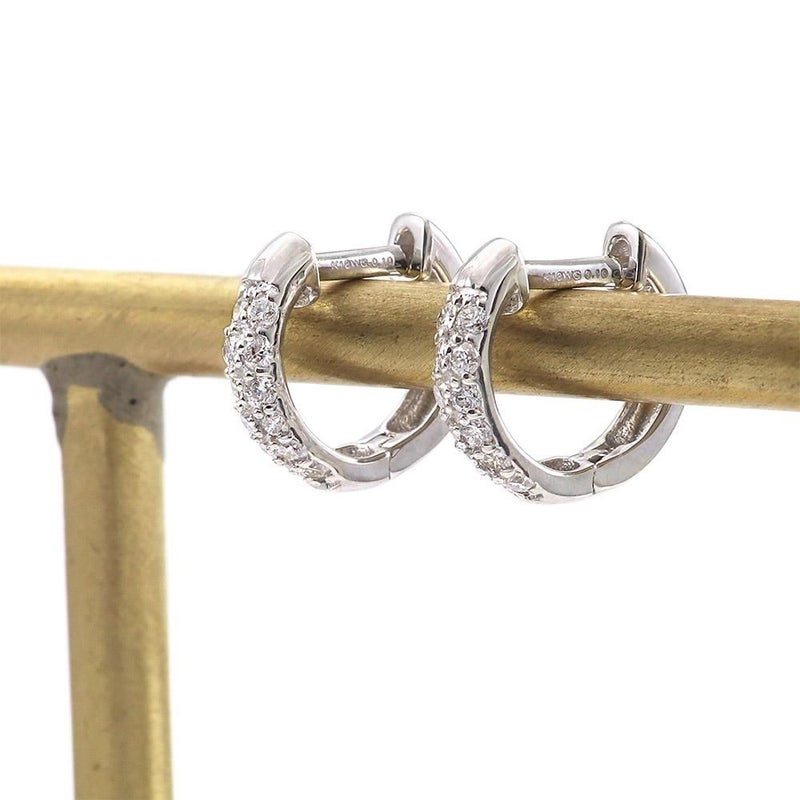 K18WG ダイヤモンド フープピアス_09