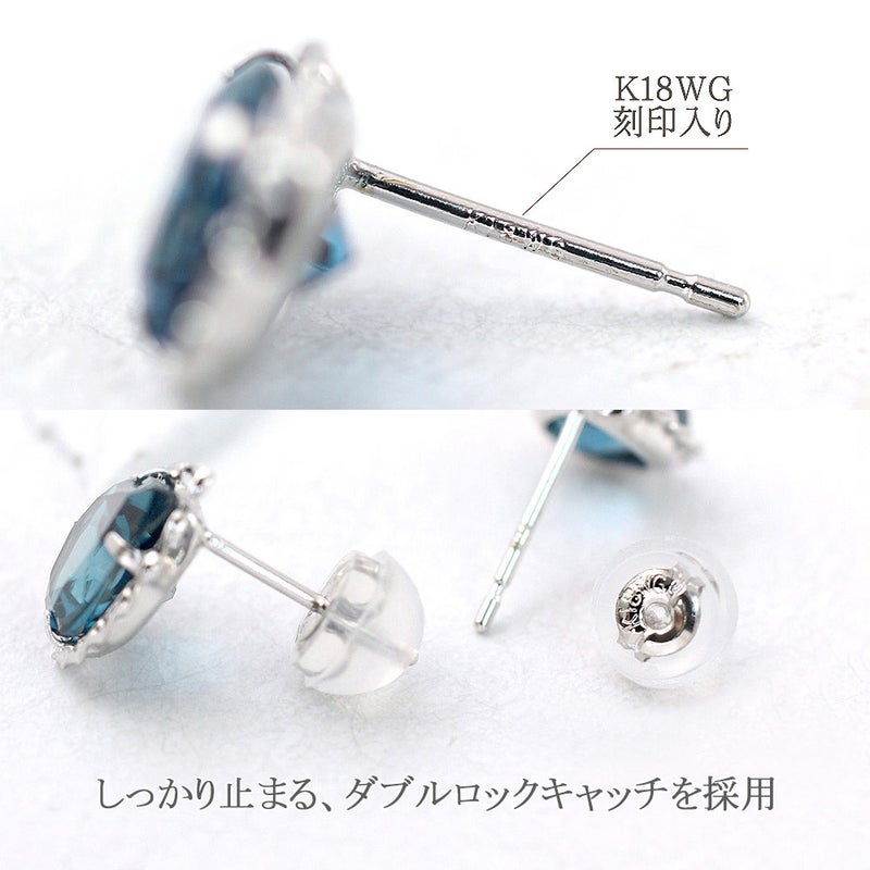K18WG ロンドンブルートパーズ ティアドロップピアス_05