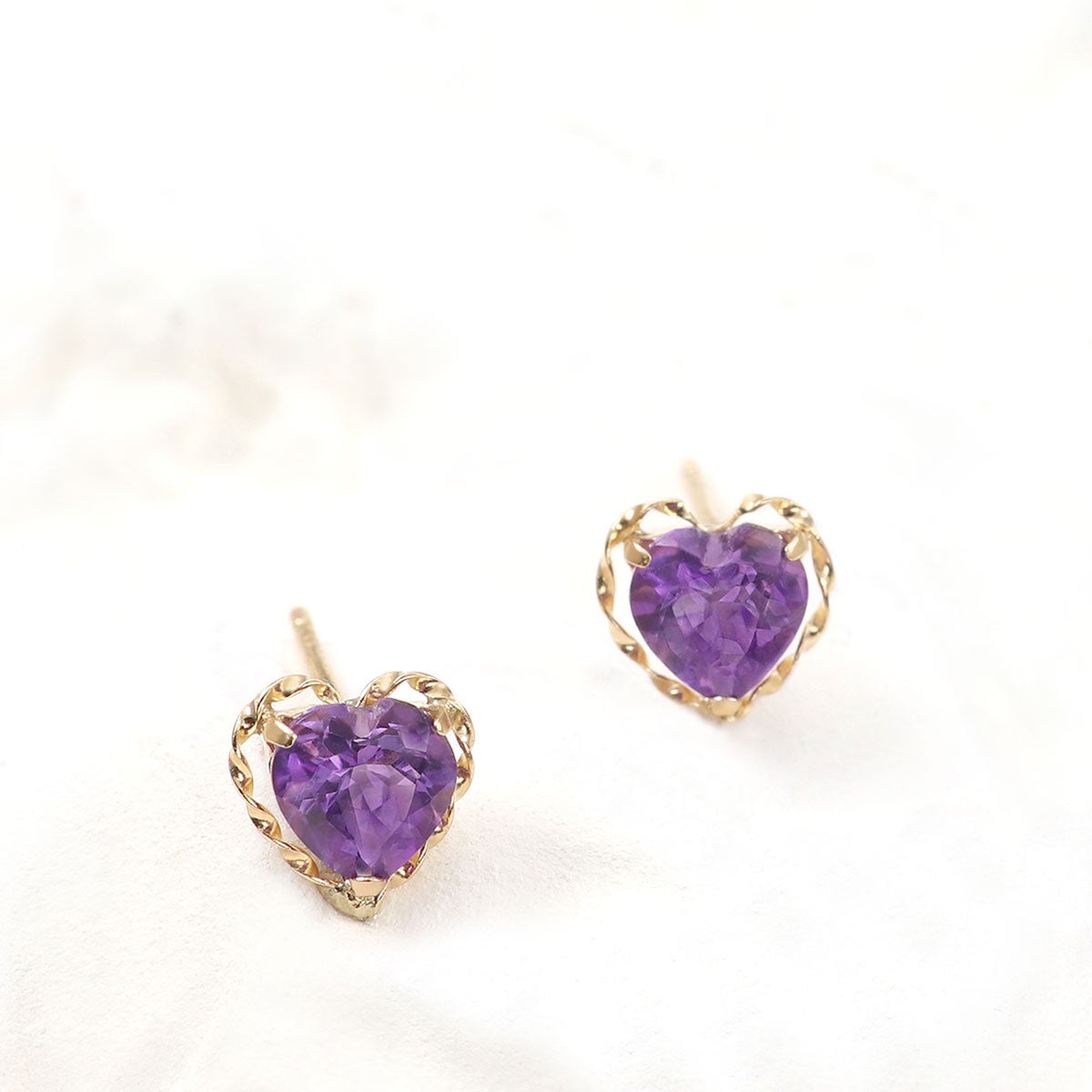 K18YG アメジスト ハートピアス_03