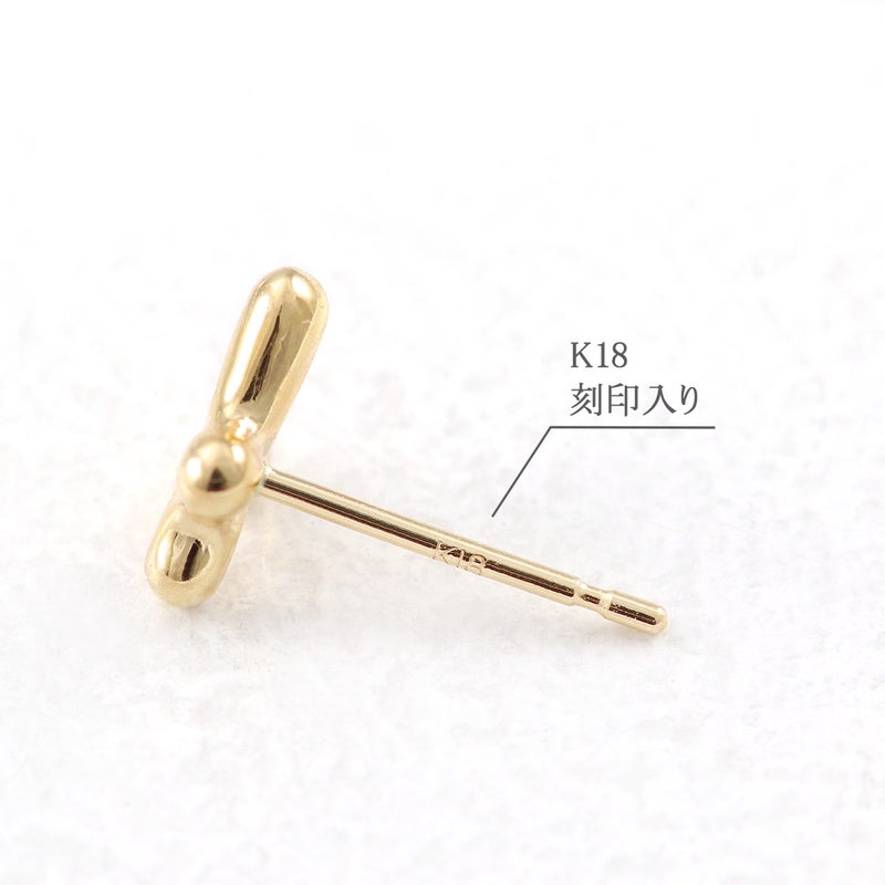 K18YG クロスモチーフ ピアス_05