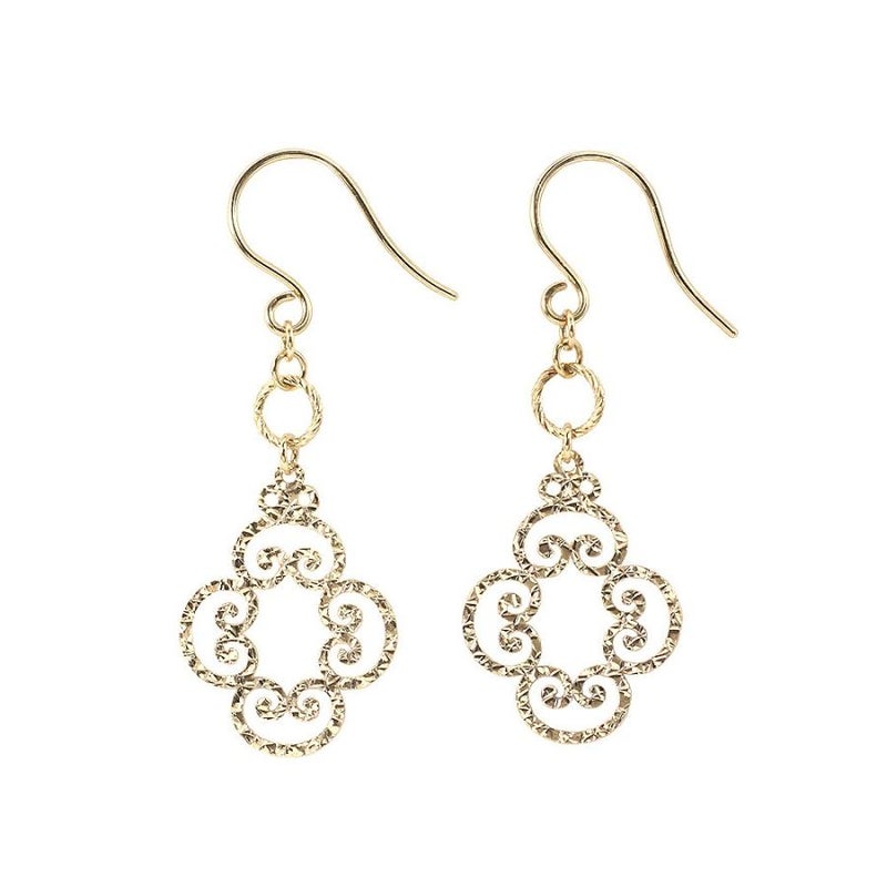 K18 フラワー フックピアス_21