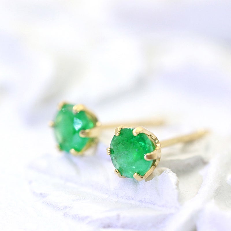 K18YG エメラルド ピアス_09
