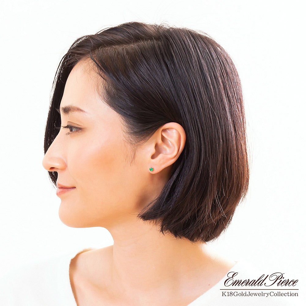 K18YG エメラルド ピアス_10