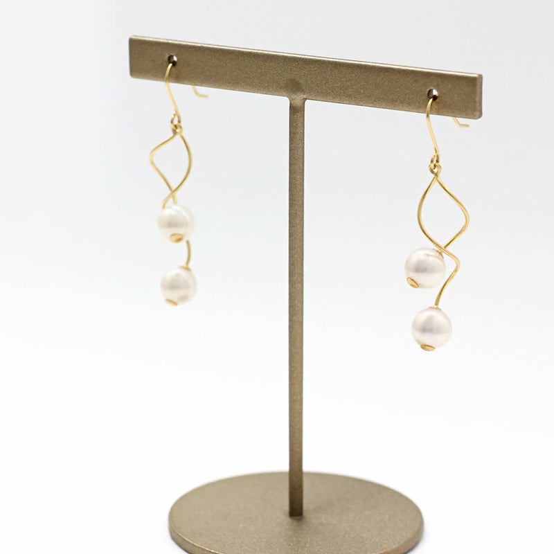 K18YG アコヤ真珠 フックピアス_02