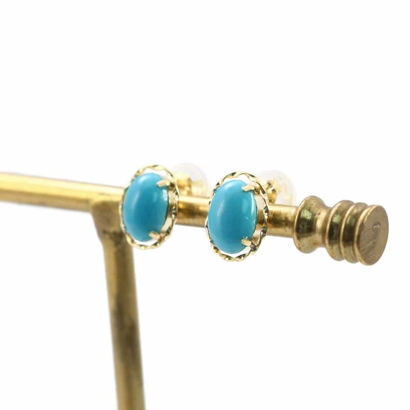 K18YG ターコイズ ピアス_03