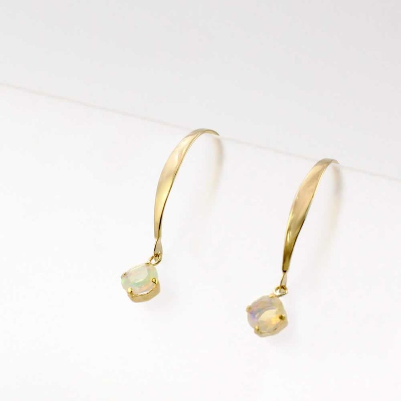 K18YG オパール フックピアス 10月の誕生石_03