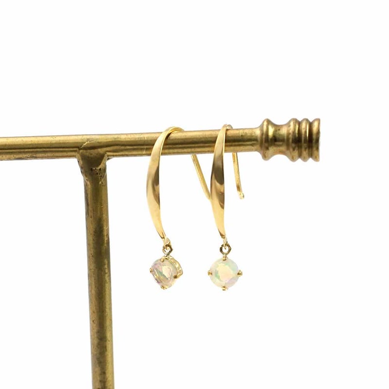 K18YG オパール フックピアス 10月の誕生石_04