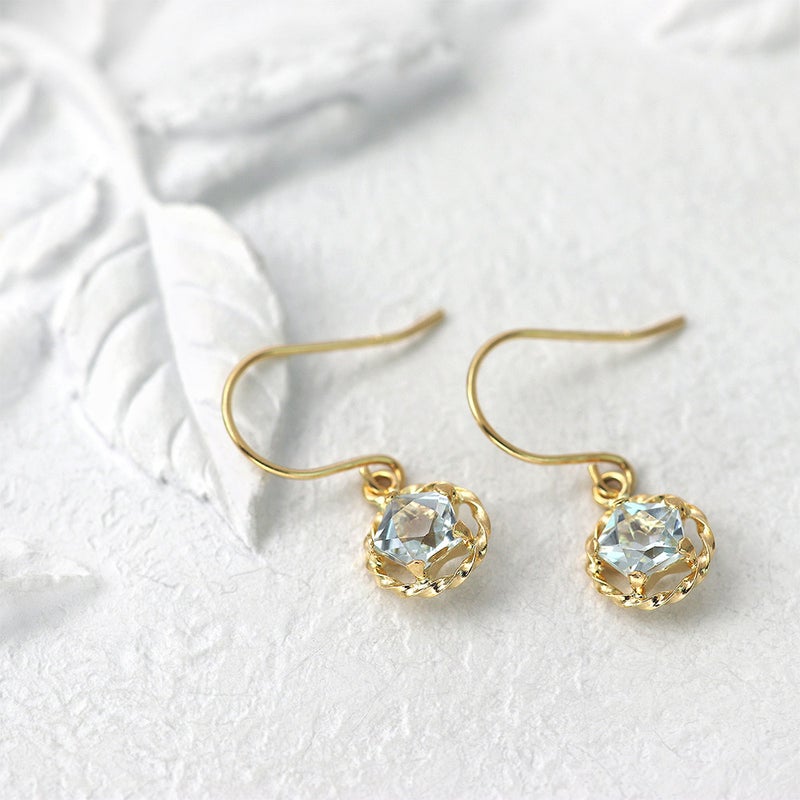 K18YG スカイブルートパーズ ピアス 11月誕生石_02