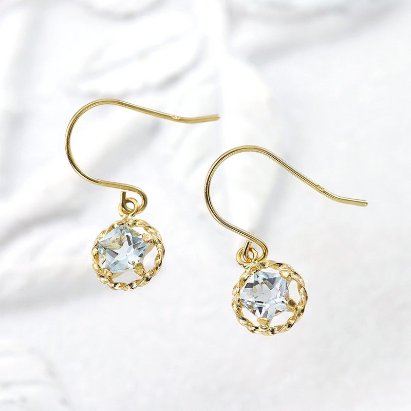 K18YG スカイブルートパーズ ピアス 11月誕生石_04