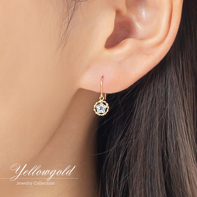 K18YG スカイブルートパーズ ピアス 11月誕生石_05