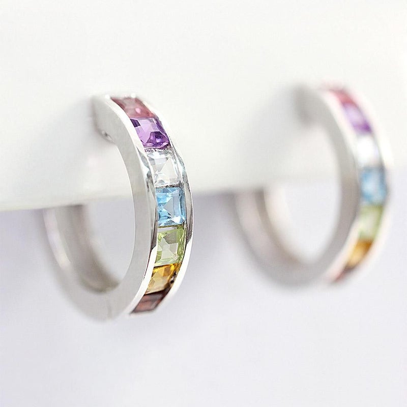 K18WG アミュレット フープピアス_09