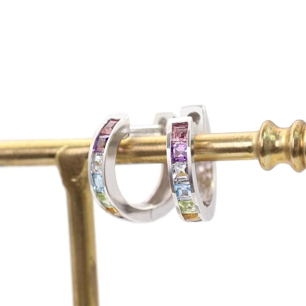 K18WG アミュレット フープピアス_11