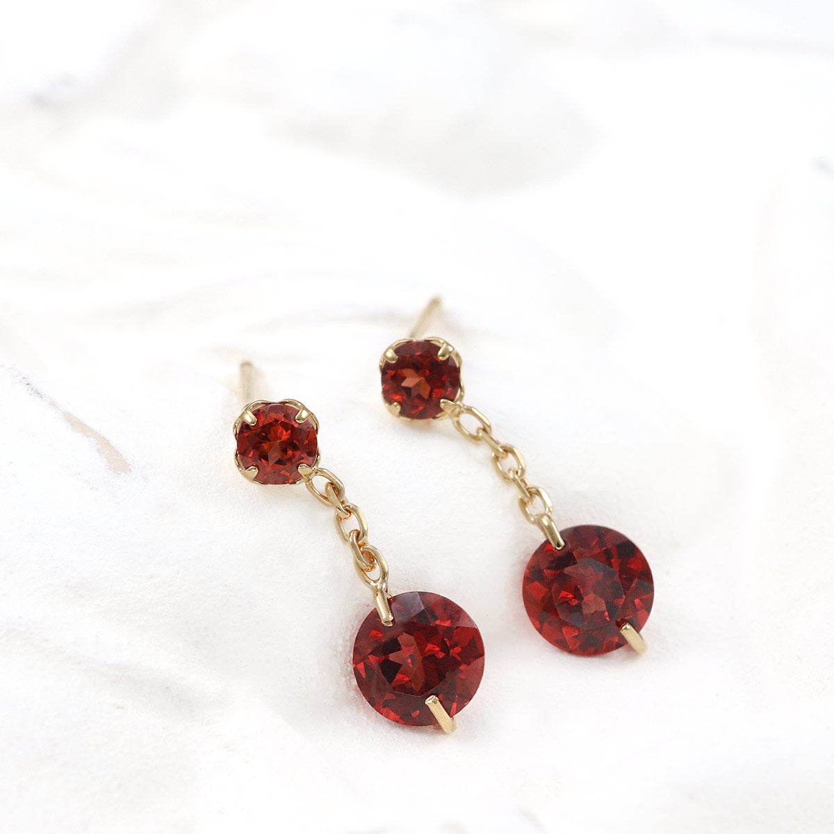 K18YG ガーネット ピアス_03