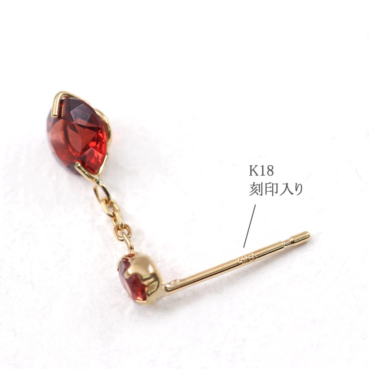 K18YG ガーネット ピアス_05
