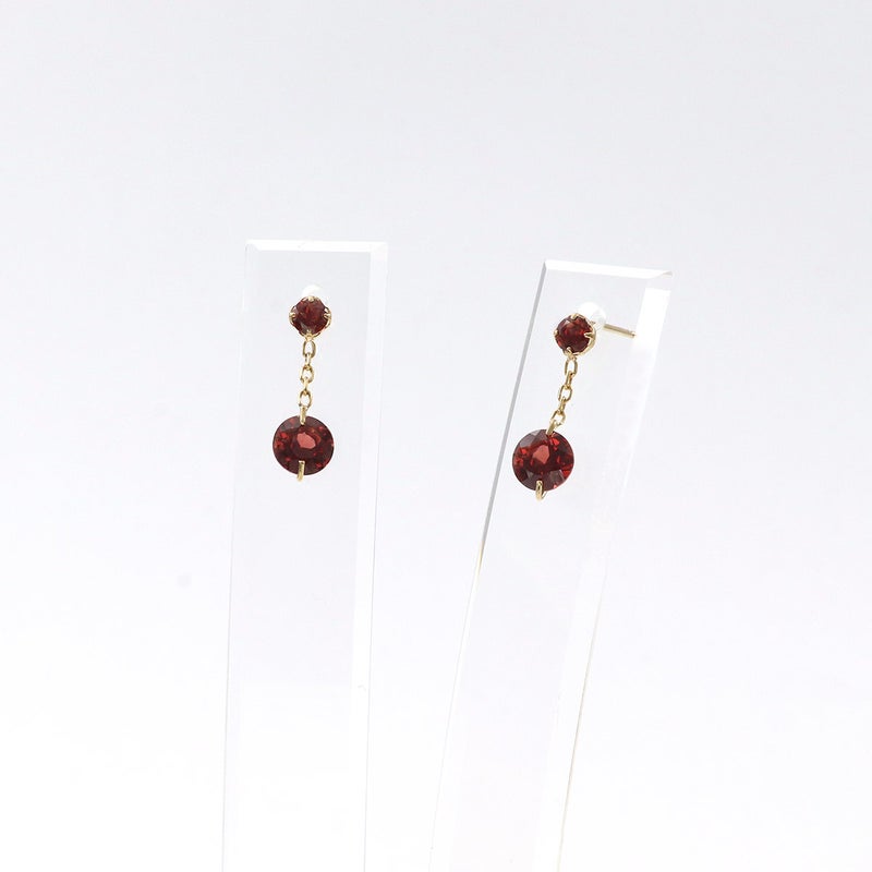 K18YG ガーネット ピアス_09