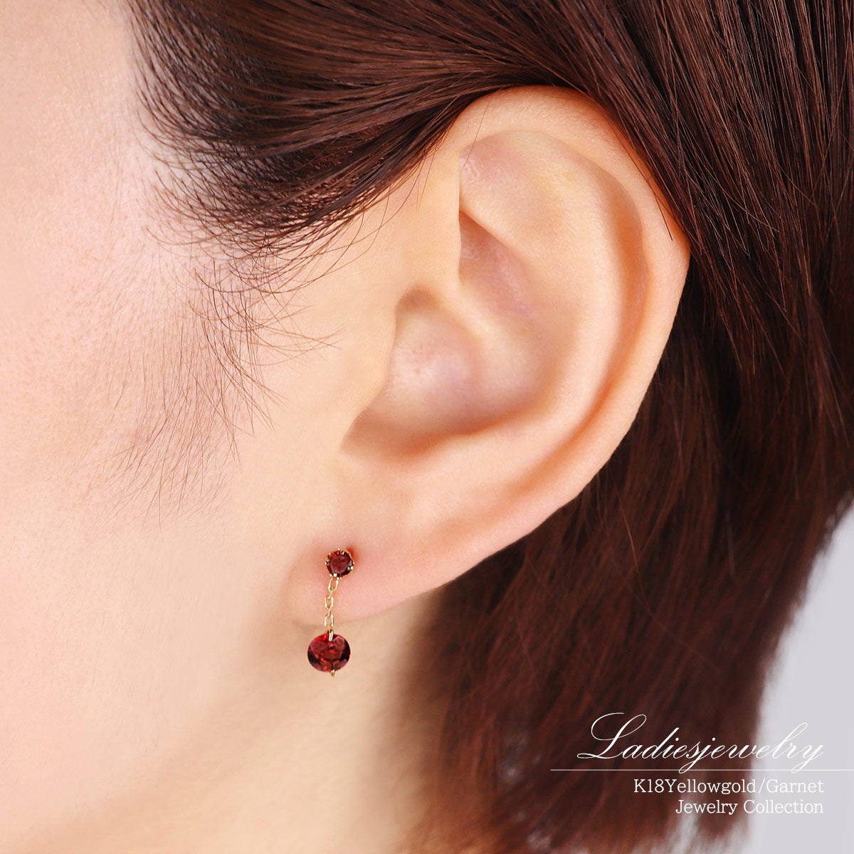 K18YG ガーネット ピアス_10