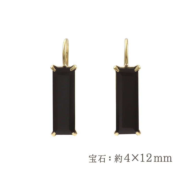 K18YG オニキス ピアス_05