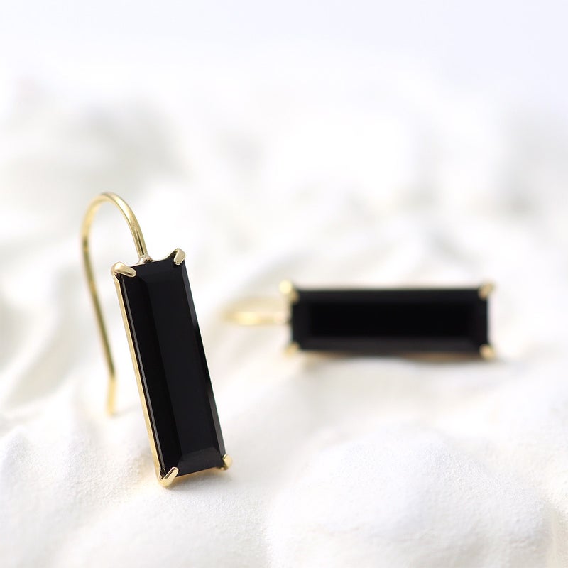 K18YG オニキス ピアス_09