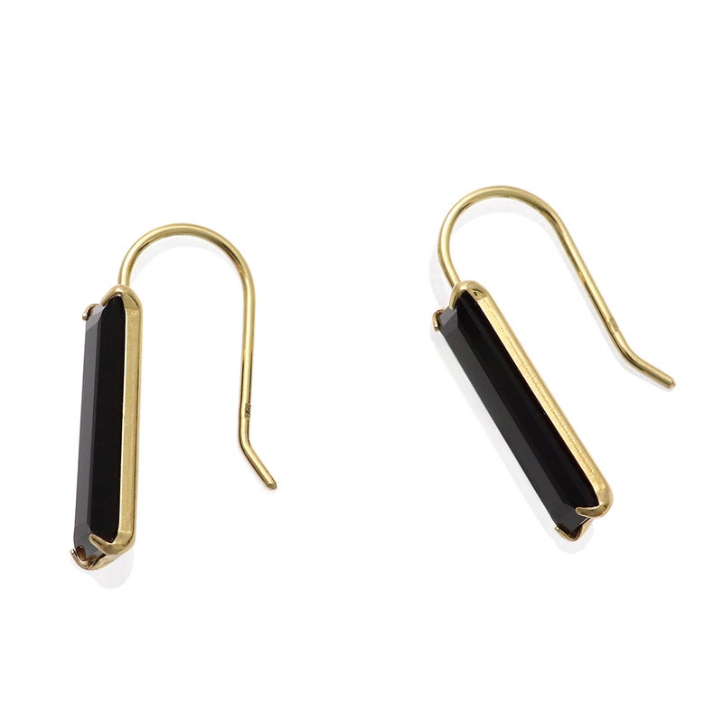 K18YG オニキス ピアス_10