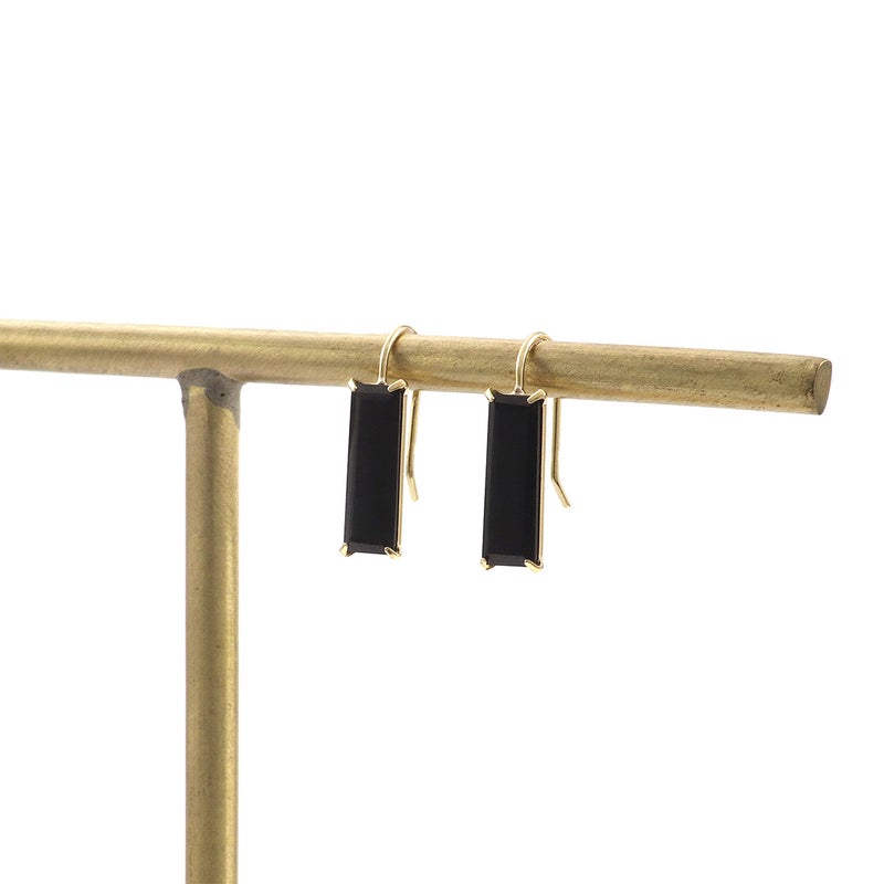 K18YG オニキス ピアス_11