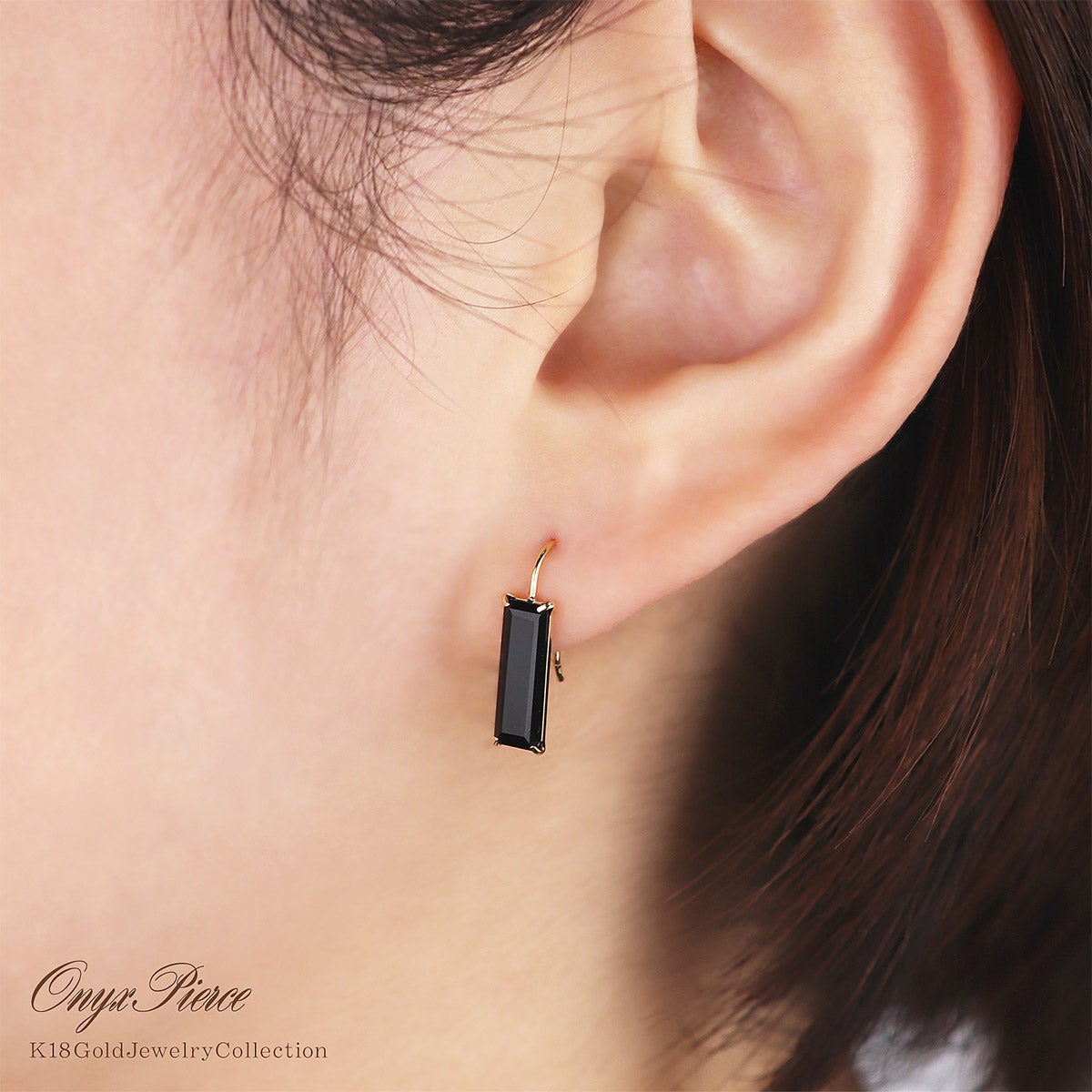 K18YG オニキス ピアス | Jewelry ROLA（ジュエリーローラ）